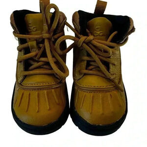 Nike Woodside High ACG Boots Sneakers 524874-703 Wheat Black Boys Shoes Size 5C